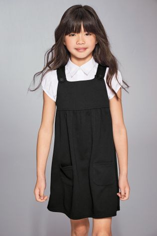 Pocket Jersey Pinafore Dress (3-14yrs)